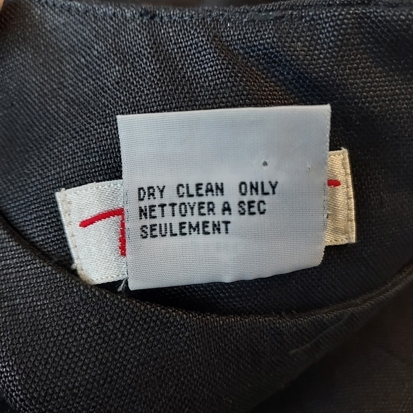 TALBOTS 100% Linen Long Midi Dress With Side Buttons  Sz-8 - Picture 7 of 9